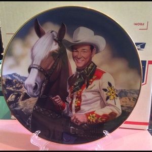 Collectible Plate The King Of The Cowboys 1473A